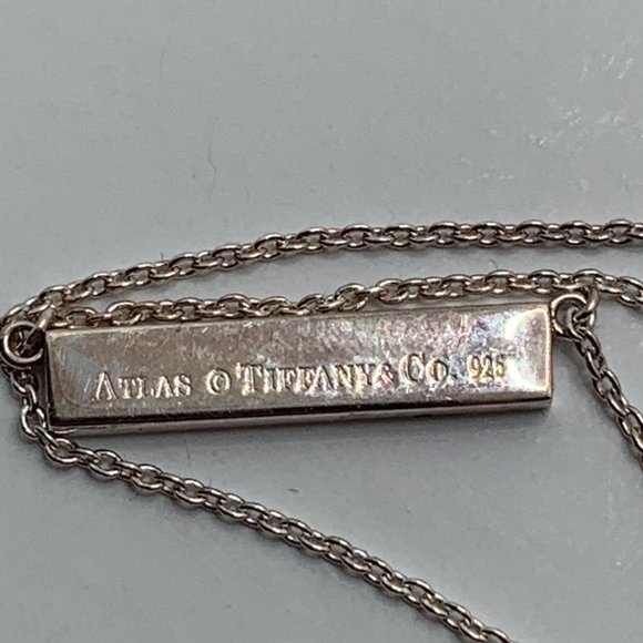 Authentic Tiffany & Co Atlas Bar Necklace - Picture 5 of 11